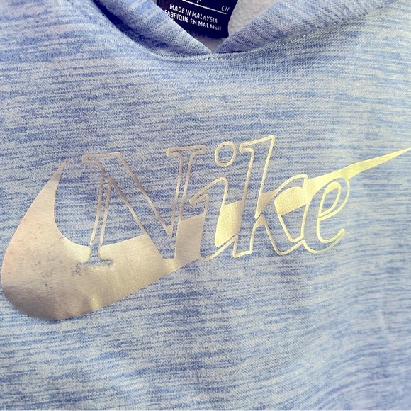 Youth Nike light blue hoodie sz small (8-20) Dri-Fit Pre-owned - Picture 3 of 6